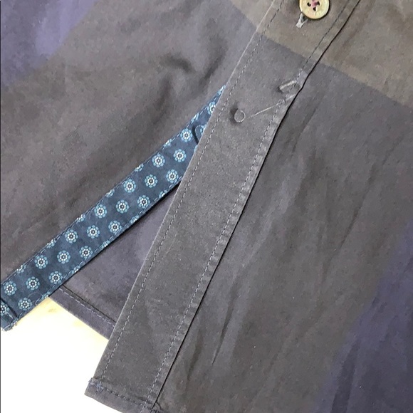 TED BAKER Navy Blue Bigdeal Check Shirt 3XL - Picture 7 of 8